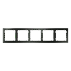 Изображение Рамка пластиковая VOLTUM S70 на 5 постов (титан)